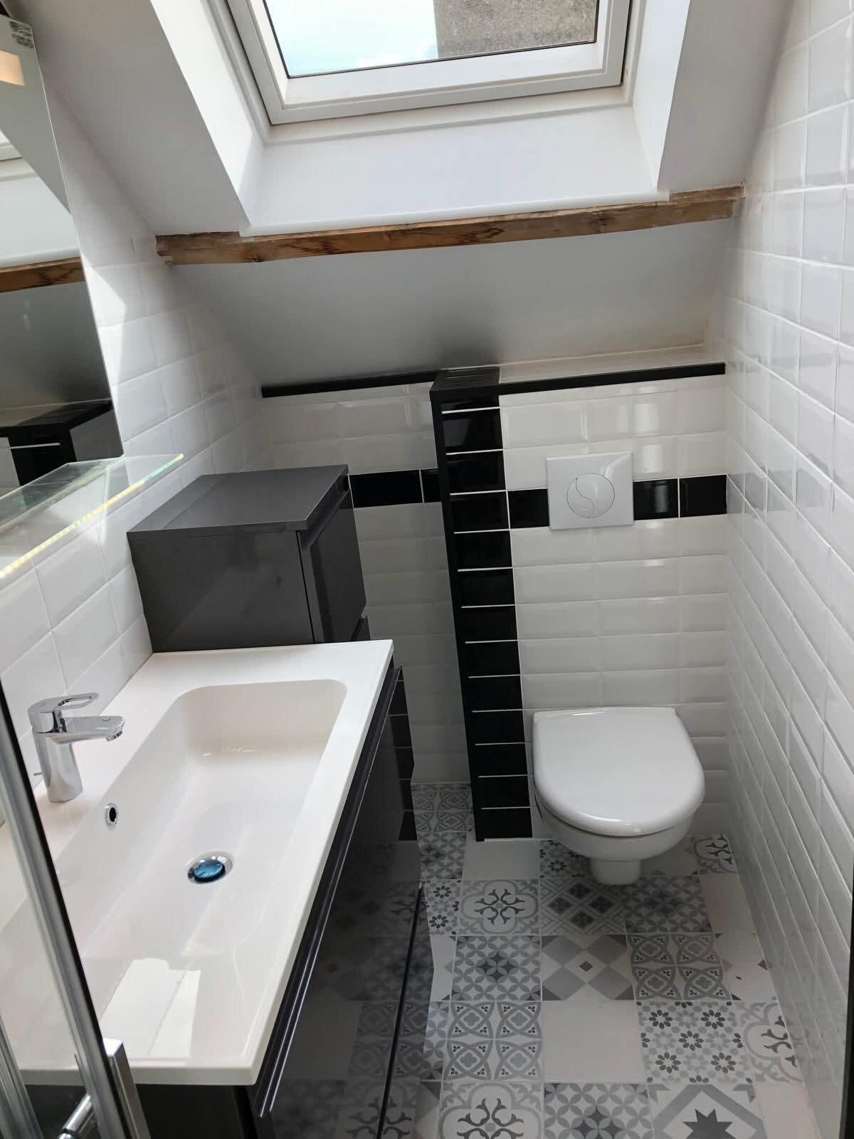 Rénovation des chambres en comble avec création de salle de bain